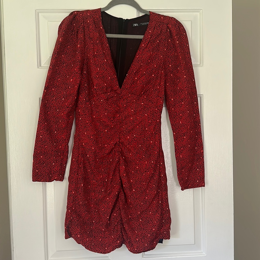 Zara small red dress